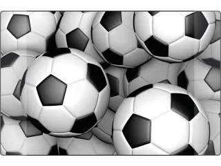 Bureauonderlegger Kangaro PP 38x58cm dessin voetballen - 1