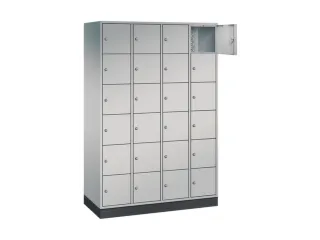 lockerkast,HxBxD 1950x1220x500mm,4x6vakken,cil.-slot,sokkel - 1