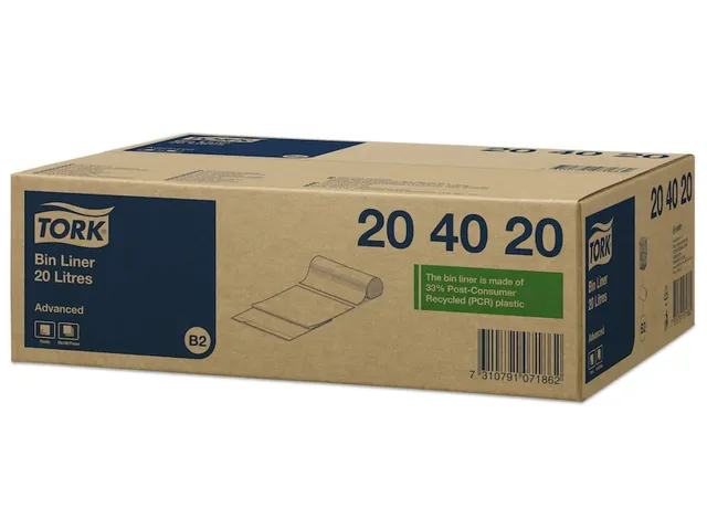 Afvalzakken Tork Bin Liner 20 liter Wit B2