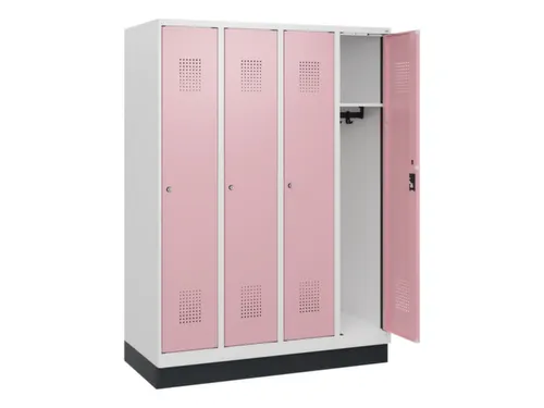 schoollocker,HxBxD 1630x1200x500mm,4vak,vak B 300mm,cil.-slot,sokkel