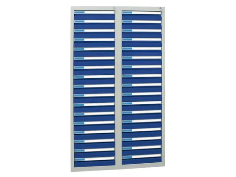 ladekast HxBxD 1800x1000x500mm 34laden vergrendeling RAL7035 RAL5010