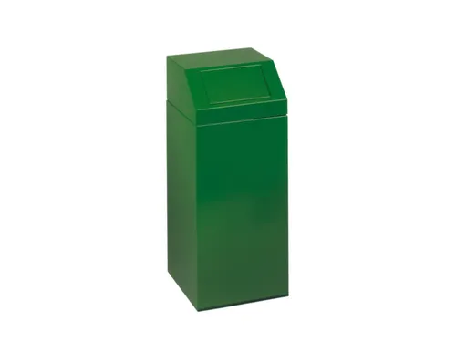 Afvalverzamelaar 76 Liter 890x380x380mm Sticker Groen Glas Ral6001