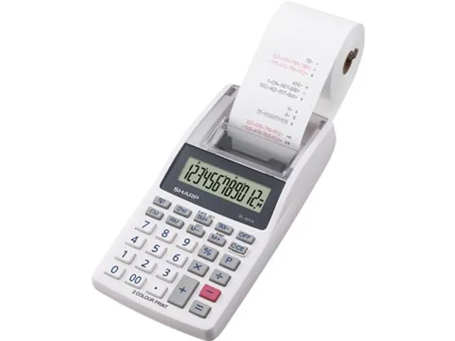 Bureaurekenmachine met telrol EL-1611V