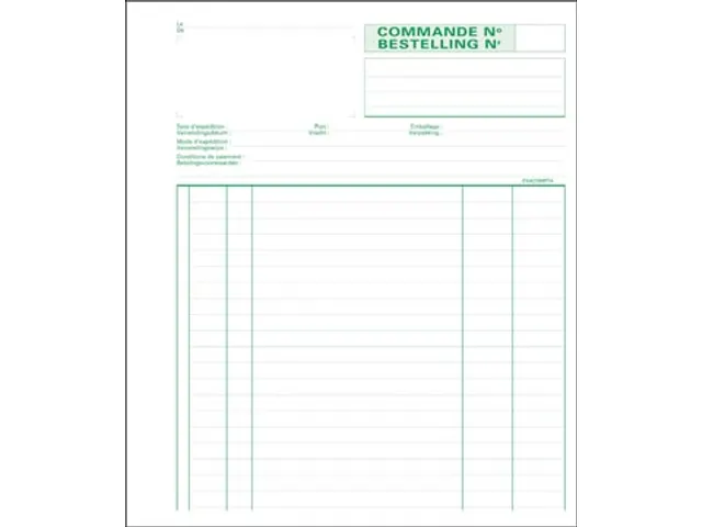 Bestellingen 21 X 18 Cm Bilingue Dupli 50 X 2 Vel