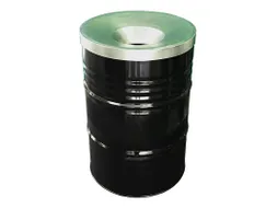 Afvalbak The Binbin Met Vlamvertragend Deksel 200 Liter Zwart