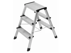 vouwtrapje bordes H 600mm 2x3treden HxBxD 600x445x640mm aluminium