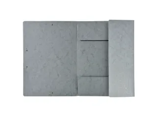 Elastomappen A4 glanskarton 3 kleppen monobloc-Grijs - 6