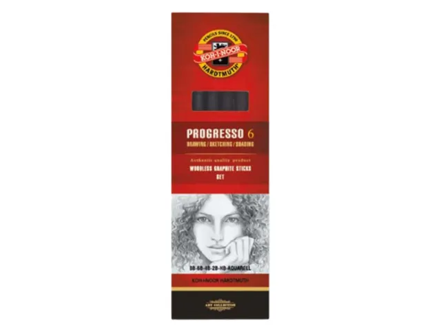 Grafietstift Koh-I-Noor progresso 8915 HB 8B + aqua