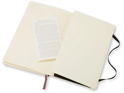 Notitieboek Moleskine pocket 90x140mm lijn soft cover zwart