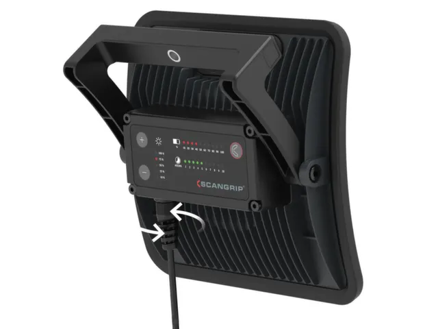 acculamp,behuizing gegoten aluminium,1 LED,3000lumen,draaggreep