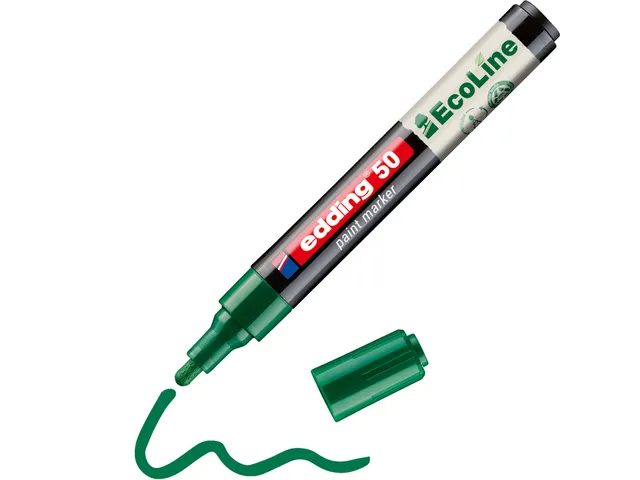 Paintmarker edding 50 EcoLine op waterbasis 2-3mm groen