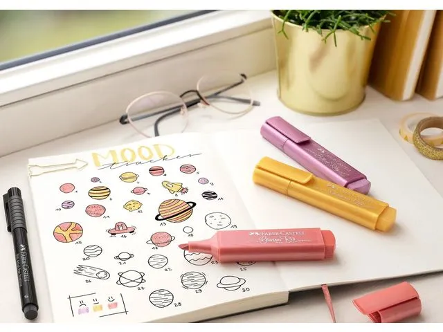 Markeerstift Faber-Castell 46 metallic rood