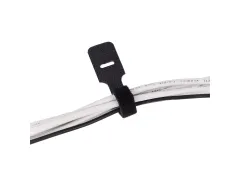 Addit Kabelbinders klittenband 12x250mm Zwart 10 stuks