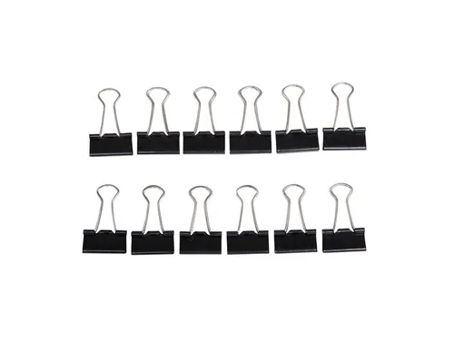 Papierklem MAUL 213 Foldback 25mm capaciteit 9mm zwart