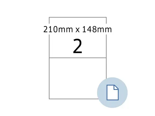 Etiket HERMA 8402 A4 EXPRESS 500 210x148 mm wit 1000 stuks