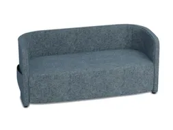 sofa,2-zits,stof lichtblauw,HxBxD 760x1570x760mm,2zijvakken