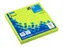 Notitieblok 75x75mm Brilliant groen 80 blad ruitjes