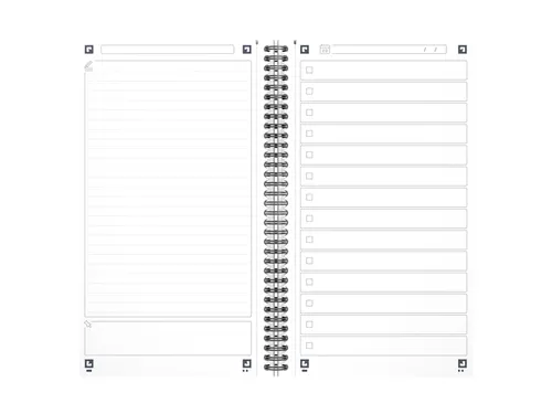 Task Manager Oxford 141x246 mm 115vel blauw
