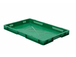 Euronorm-stapelbak 9.5l 50x600x400mm Wanden/bodem Opengewerkt Groen