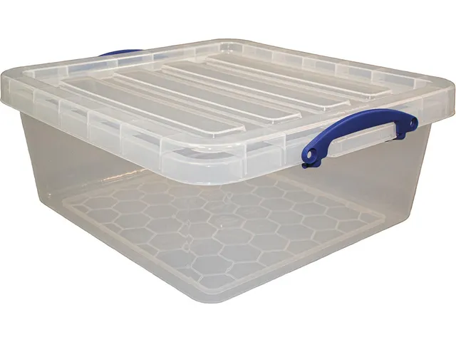 Opbergdoos 31.5 Liter Transparant Stapelbaar