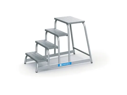 machine-opstapje bordes H 800mm 4treden aluminium