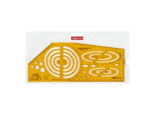Tekensjabloon Aristo axonograph II 270x110x1mm - 2