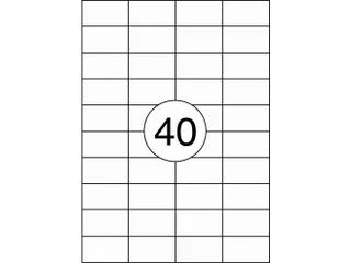 Etiket Rillstab 52.5x29.7mm Wit - 2