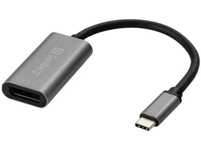 Usb-C naar Displayport Link 136-19 aluminium behuizing