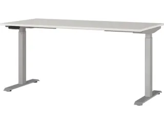 Elektrisch ihv bureau,HxBxD 720-1200x1600x800mm,blad lichtgrijs - 1