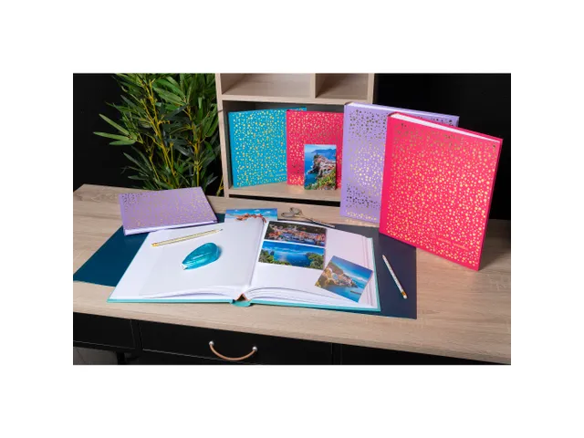 Alb livre 30p blc 25 x25cm Plum turquoise