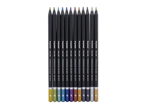Kleurpotlood Bruynzeel Expression 12 stuks metallic kleuren