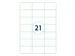 Verwijderbare Etiketten 70x42.3mm Wit Doos a 1000 Vel 42013