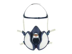 3M 4255+ halfgelaatsmasker, FFA2P3 R D, met geïntegreerde filters, pe