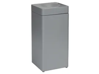 afvalbak,zelfblussend,40l,HxBxD 760x350x350mm,kop grijs - 1