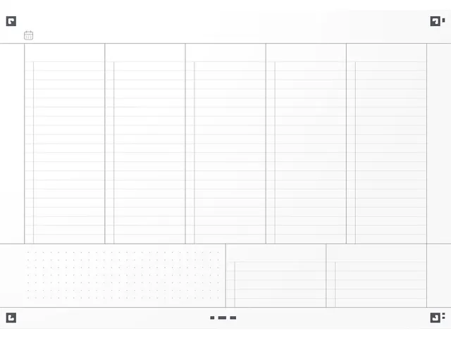 Essentials taksmanager weekplanner 120blz A4 aqua