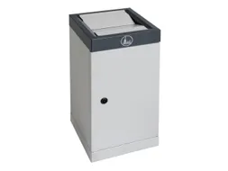 afvalbak,niet-brandbaar,30l,HxBxD 600x300x300mm,binnenbak staal