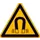 Waarschuwingsbord,Waarschuwing: Magnetisch Veld,Sticker,Folie