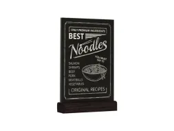 OUTLET Europel Krijtbord Tafelmodel A5 Staand Zwart