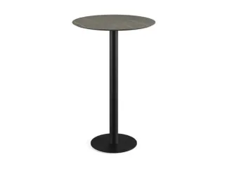 statafel,HxØ 730x700mm,rond,schotelvoet van staal - 1