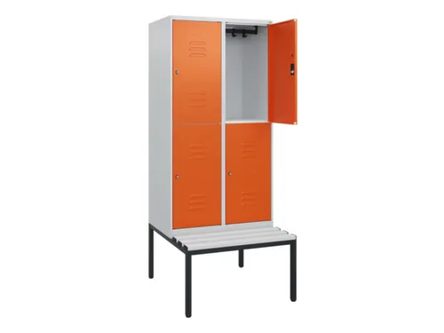 Dubbeldekse dekenkist,HxBxD 1950x800x815mm,2x2vak.,vak B 400mm