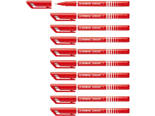 Fineliner STABILO Sensor 189/40 fijn rood