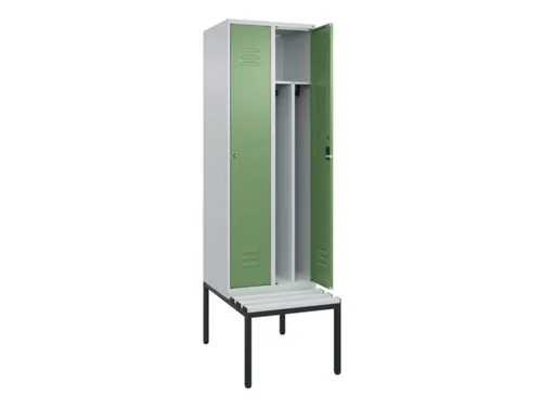 locker voor scheiding van kleding,HxBxD 2120x600x815mm,2vak