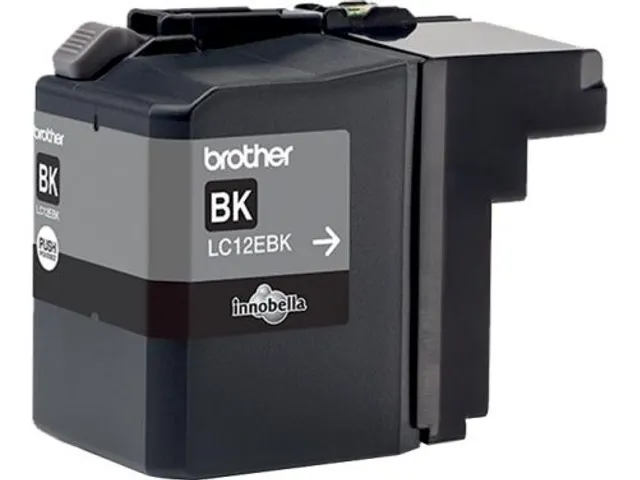 Brother LC12EBK, Zwart, Inkt op pigmentbasis, 1 stuk(s), 2400 pagina's