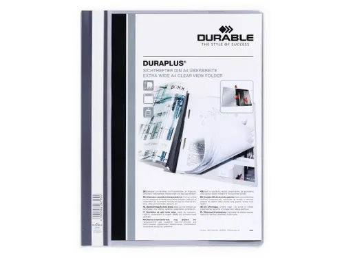 Snelhechtmap Durable Duraplus A4+ grijs