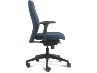Bureaustoel Ergo Blauw Stof Nen En 1335 Arbo Goedgekeurd - 2