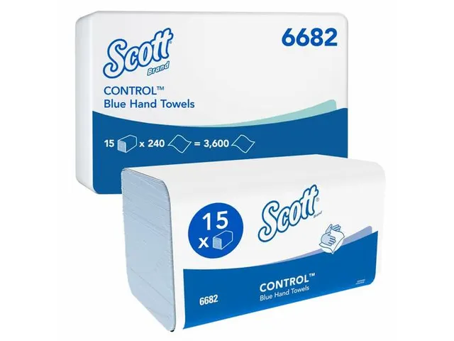 Scott Xtra 6682 Intergevouwen Handdoeken Medium 1-Laags Blauw