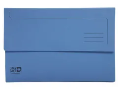 Pocketmap Exacompta Clean'Safe A4 400gr blauw 5 stuks