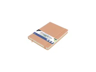 Schetsboek Kangaro A5 oud roze PU HC 80 blad 140gr roomwit met elastie - 1