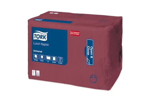Tork 509306 Lunchservet Universal Bordeaux 32,5x32,5cm
