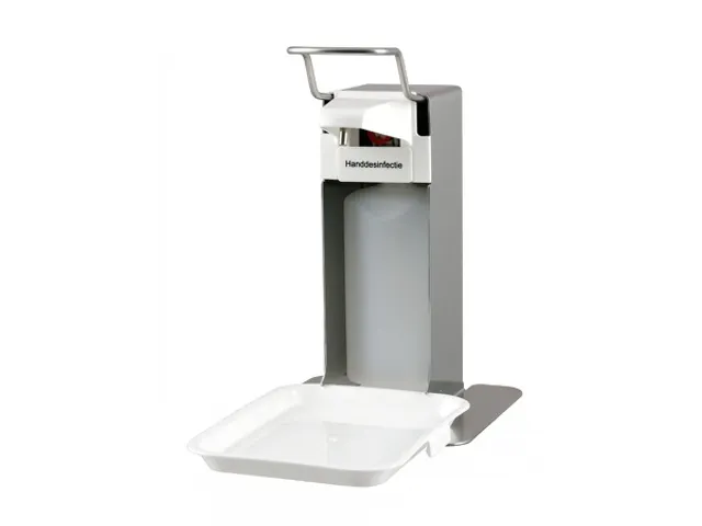Zeepdispenser & Desinfectiedispenser 500 Ml Beugel Rvs Lb Opvangschaal